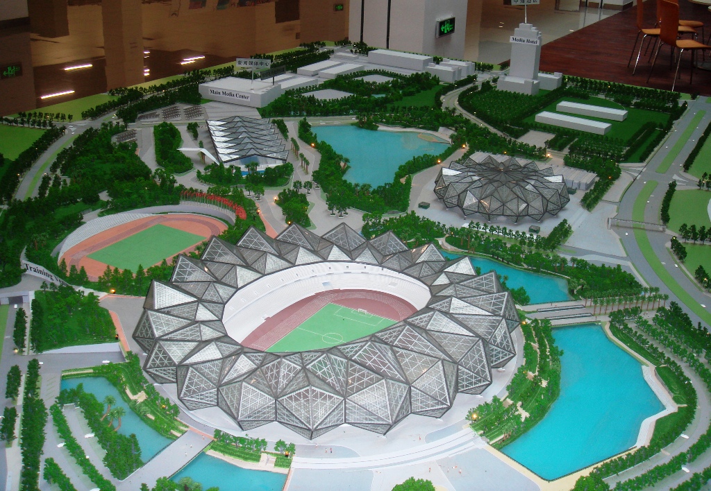Modell Sportstätten Shenzhen 2011